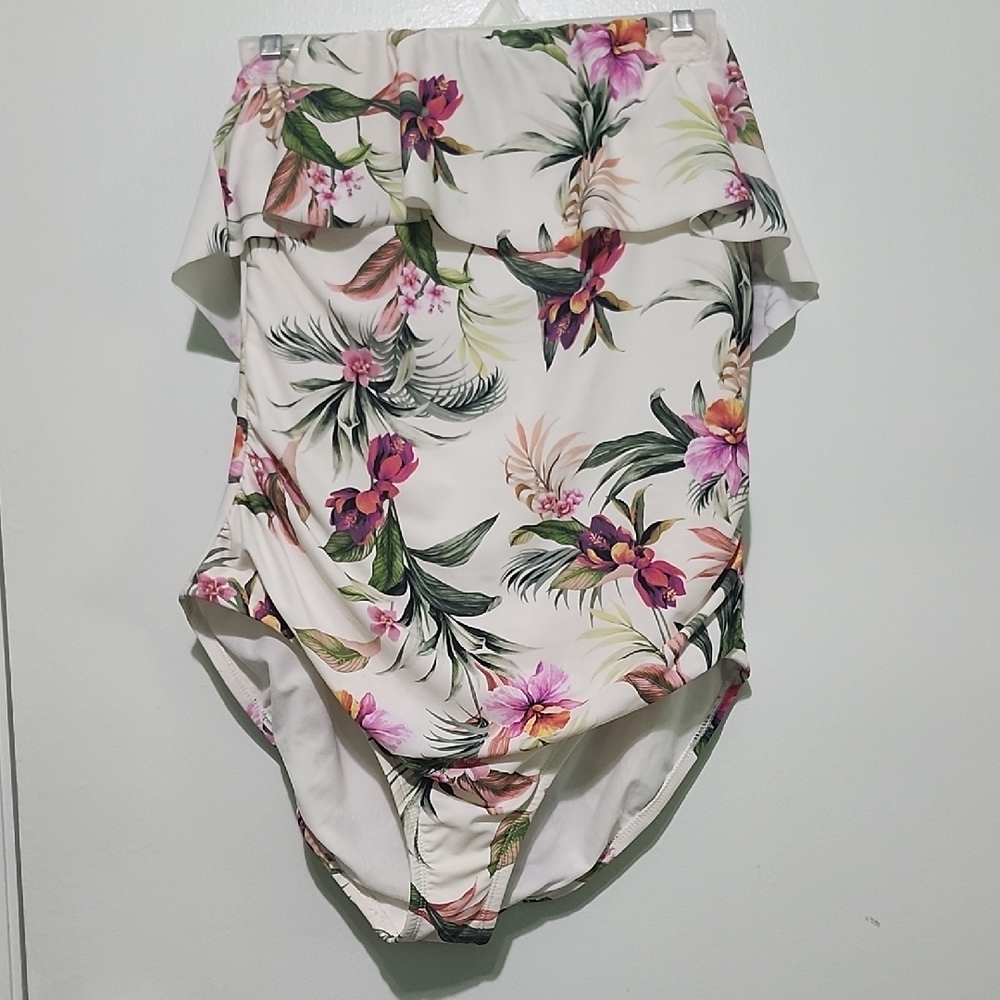 Kona Sol Floral One Piece Swimsuit